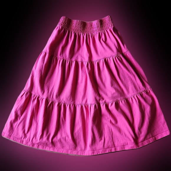 #C96 Woman Within Pink Plus Size Gathered Skirt - Picture 7 of 8